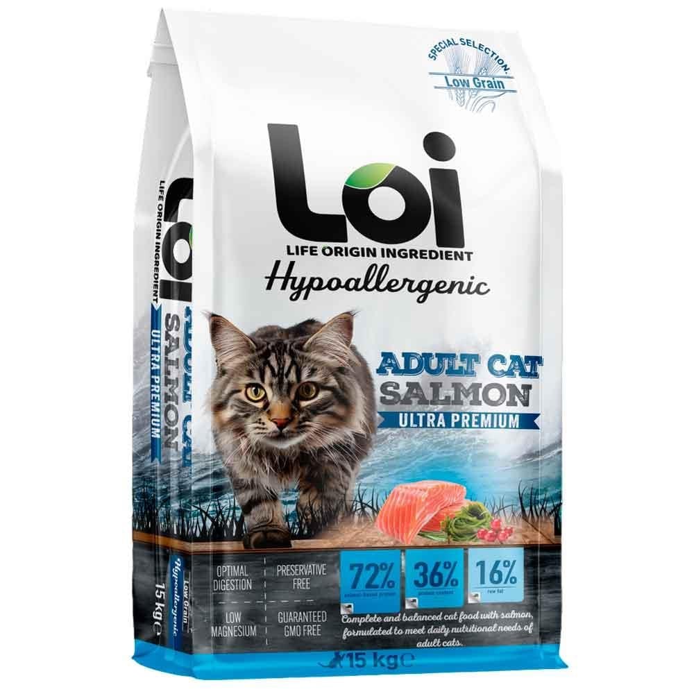 Loi Hipoalerjenik Kedi Maması Somonlu 15 Kg